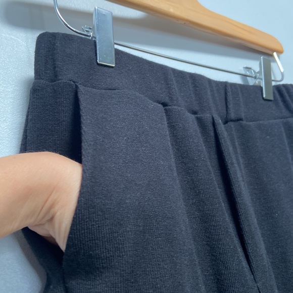 Luxe by Priv Black Wide Leg Sarah Sweater Knit Joggers Size XS - Picture 4 of 8